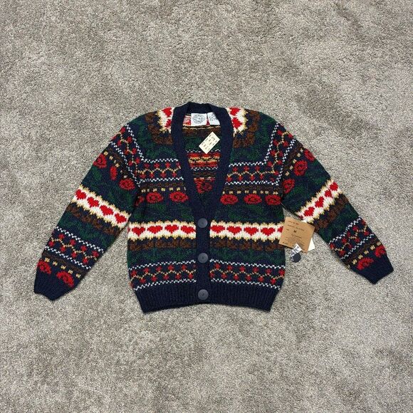 Erika & Company Sweaters - Erika & Company 90s Grandmacore Cardigan Medium Navy Granny Cottagecore NWT